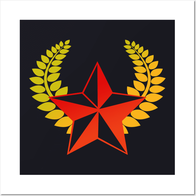 Communist Star Communism Wall Art by Foxxy Merch